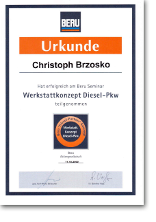 17.10.2000 • Beru AG (heute BorgWarner Ludwigsburg GmbH)